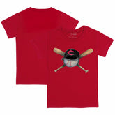 Cincinnati Reds Tiny Turnip Youth Hat Crossbats T-Shirt - MLB