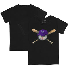 Colorado Rockies Tiny Turnip Youth Hat Crossbats T-Shirt - MLB