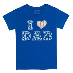 Los Angeles Dodgers Tiny Turnip Youth I Love Dad T-Shirt - MLB