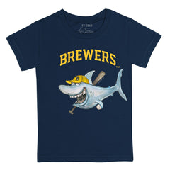 Milwaukee Brewers Tiny Turnip Youth Shark T-Shirt - MLB