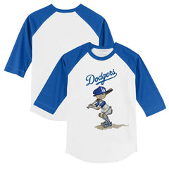 Los Angeles Dodgers Tiny Turnip Youth Slugger 3/4-Sleeve Raglan T-Shirt - MLB