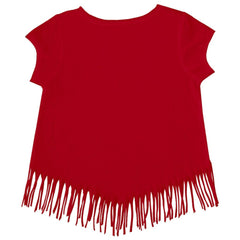 Philadelphia Phillies Tiny Turnip Girls Youth Stacked Fringe T-Shirt - MLB