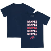 Atlanta Braves Tiny Turnip Youth Stacked T-Shirt - MLB