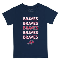 Atlanta Braves Tiny Turnip Youth Stacked T-Shirt - MLB