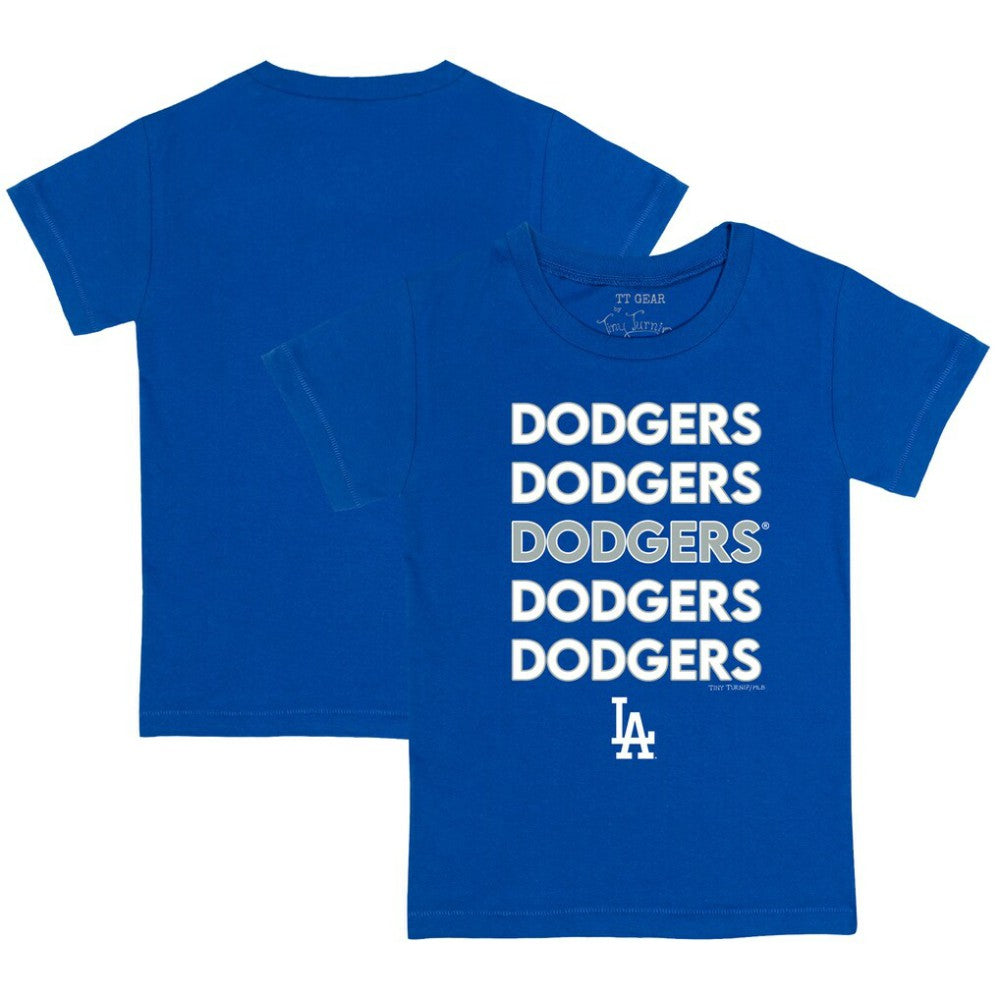 Los Angeles Dodgers Tiny Turnip Youth Stacked T-Shirt - MLB