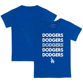 Los Angeles Dodgers Tiny Turnip Youth Stacked T-Shirt - MLB