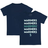 Seattle Mariners Tiny Turnip Youth Stacked T-Shirt - MLB