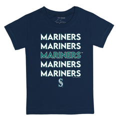 Seattle Mariners Tiny Turnip Youth Stacked T-Shirt - MLB