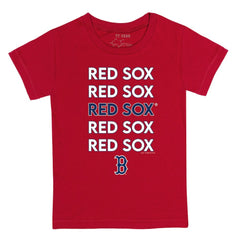Boston Red Sox Tiny Turnip Youth Stacked T-Shirt - MLB