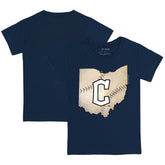 Cleveland Guardians Tiny Turnip Youth State Outline T-Shirt - MLB