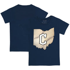 Cleveland Guardians Tiny Turnip Youth State Outline T-Shirt - MLB