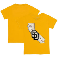 San Diego Padres Tiny Turnip Youth State Outline T-Shirt - MLB