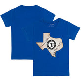 Texas Rangers Tiny Turnip Youth State Outline T-Shirt - MLB
