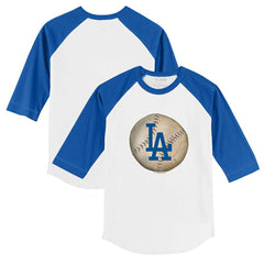 Los Angeles Dodgers Tiny Turnip Youth Stitched Baseball 3/4-Sleeve Raglan T-Shirt - MLB