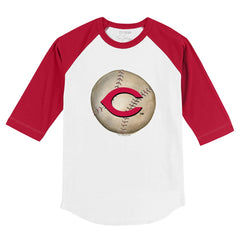 Cincinnati Reds Tiny Turnip Youth Stitched Baseball 3/4-Sleeve Raglan T-Shirt - MLB