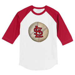 St. Louis Cardinals Tiny Turnip Youth Stitched Baseball 3/4-Sleeve Raglan T-Shirt - MLB