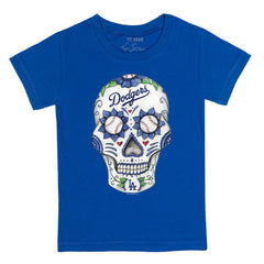 Los Angeles Dodgers Tiny Turnip Youth Sugar Skull T-Shirt - MLB