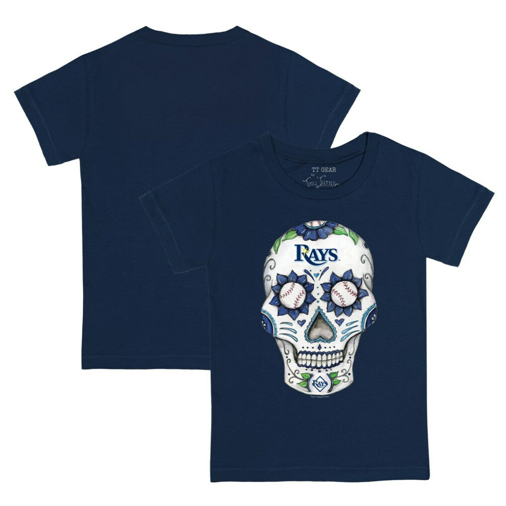Tampa Bay Rays Tiny Turnip Youth Sugar Skull T-Shirt - MLB