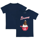Atlanta Braves Tiny Turnip Youth Sundae Helmet T-Shirt - MLB