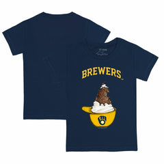 Milwaukee Brewers Tiny Turnip Youth Sundae Helmet T-Shirt - MLB
