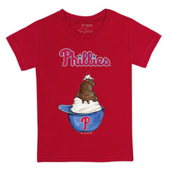 Philadelphia Phillies Tiny Turnip Youth Sundae Helmet T-Shirt - MLB