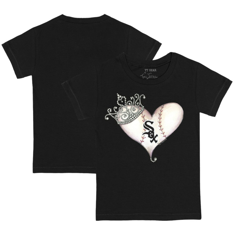 Chicago White Sox Tiny Turnip Youth Tiara Heart T-Shirt - MLB