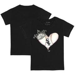 Chicago White Sox Tiny Turnip Youth Tiara Heart T-Shirt - MLB