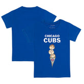Chicago Cubs Tiny Turnip Youth Triple Scoop T-Shirt - MLB