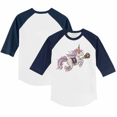 Minnesota Twins Tiny Turnip Youth Unicorn 3/4-Sleeve Raglan T-Shirt - MLB