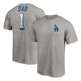 Los Angeles Dodgers Number One Dad T-Shirt - MLB