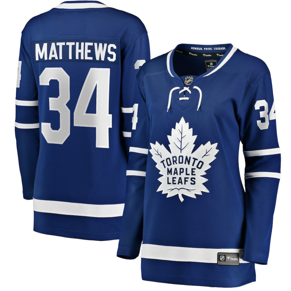 Auston Matthews Toronto Maple Leafs Fanatics Women's Home Breakaway Jersey - Blue - NHL