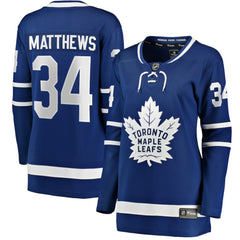Auston Matthews Toronto Maple Leafs Fanatics Women's Home Breakaway Jersey - Blue - NHL