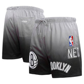Brooklyn Nets Pro Standard Ombre Mesh Shorts Black/Gray - NBA