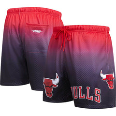 Chicago Bulls Pro Standard Ombre Mesh Shorts Black/Red - NBA