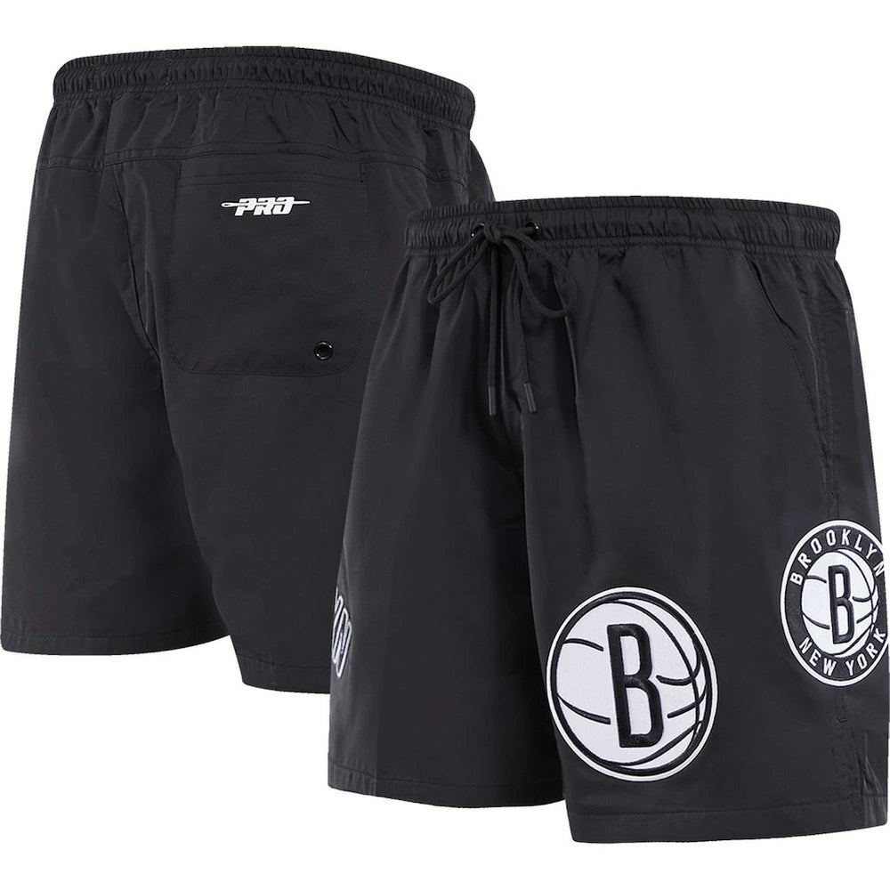 Brooklyn Nets Pro Standard Classics Woven Shorts Black - NBA