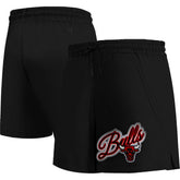 Chicago Bulls Pro Standard Women's Script Woven Shorts Black - NBA