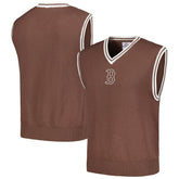 Boston Red Sox PLEASURES Knit V-Neck Pullover Sweater Vest - MLB