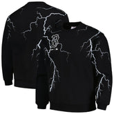 Boston Red Sox PLEASURES Lightning Crewneck Pullover Sweatshirt - MLB