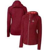 Baltimore Orioles Cutter & Buck Women's Americana Logo Mainsail Sweater-Knit Full-Zip Hoodie - MLB