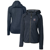 New York Yankees Cutter & Buck Women's Americana Logo Mainsail Sweater-Knit Full-Zip Hoodie - MLB