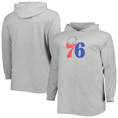 Philadelphia 76ers Big & Tall Pullover Hoodie Heather Gray - NBA