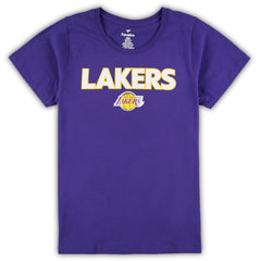 Los Angeles Lakers Women's Plus Size T-Shirt & Shorts Combo Set Purple/Heather Gray - NBA