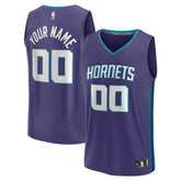 Charlotte Hornets Fast Break Custom Jersey Purple Statement Edition - NBA