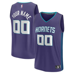 Charlotte Hornets Fast Break Custom Jersey Purple Statement Edition - NBA