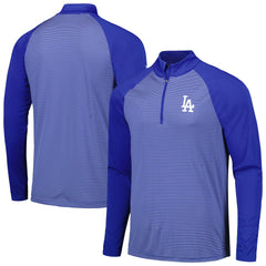 Los Angeles Dodgers Levelwear Charter Striped Raglan Quarter-Zip Top - MLB