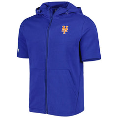 New York Mets Levelwear Recruit Full-Zip Short Sleeve Hoodie - MLB