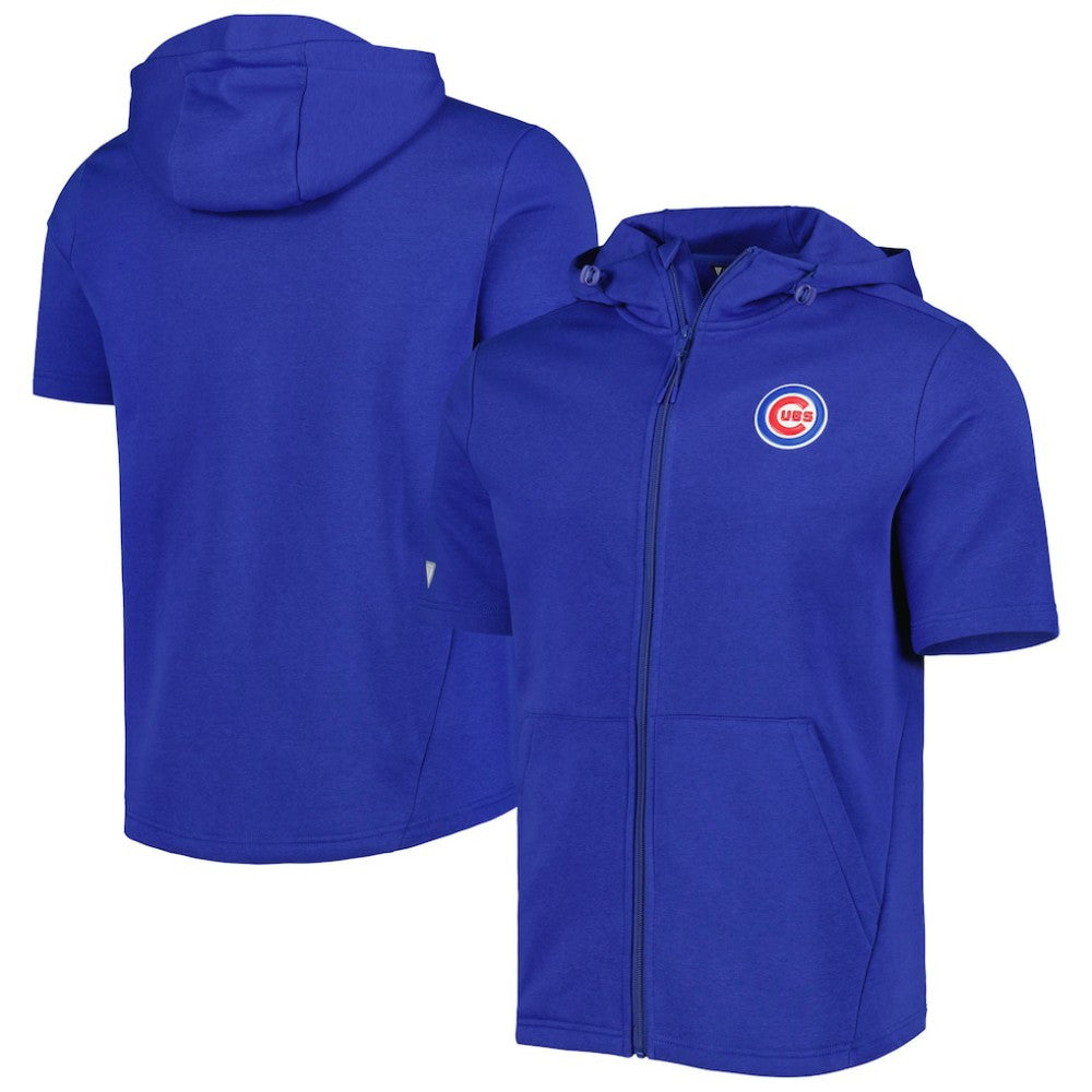 Chicago Cubs Levelwear Recruit Full-Zip Short Sleeve Hoodie - MLB