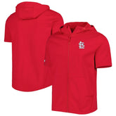 St. Louis Cardinals Levelwear Recruit Full-Zip Short Sleeve Hoodie - MLB