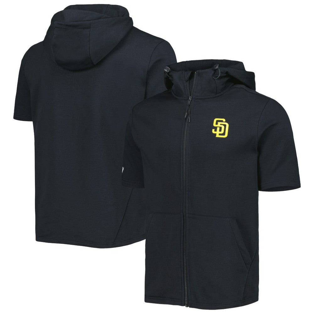 San Diego Padres Levelwear Recruit Full-Zip Short Sleeve Hoodie - MLB