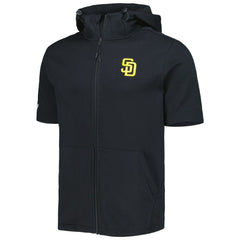 San Diego Padres Levelwear Recruit Full-Zip Short Sleeve Hoodie - MLB